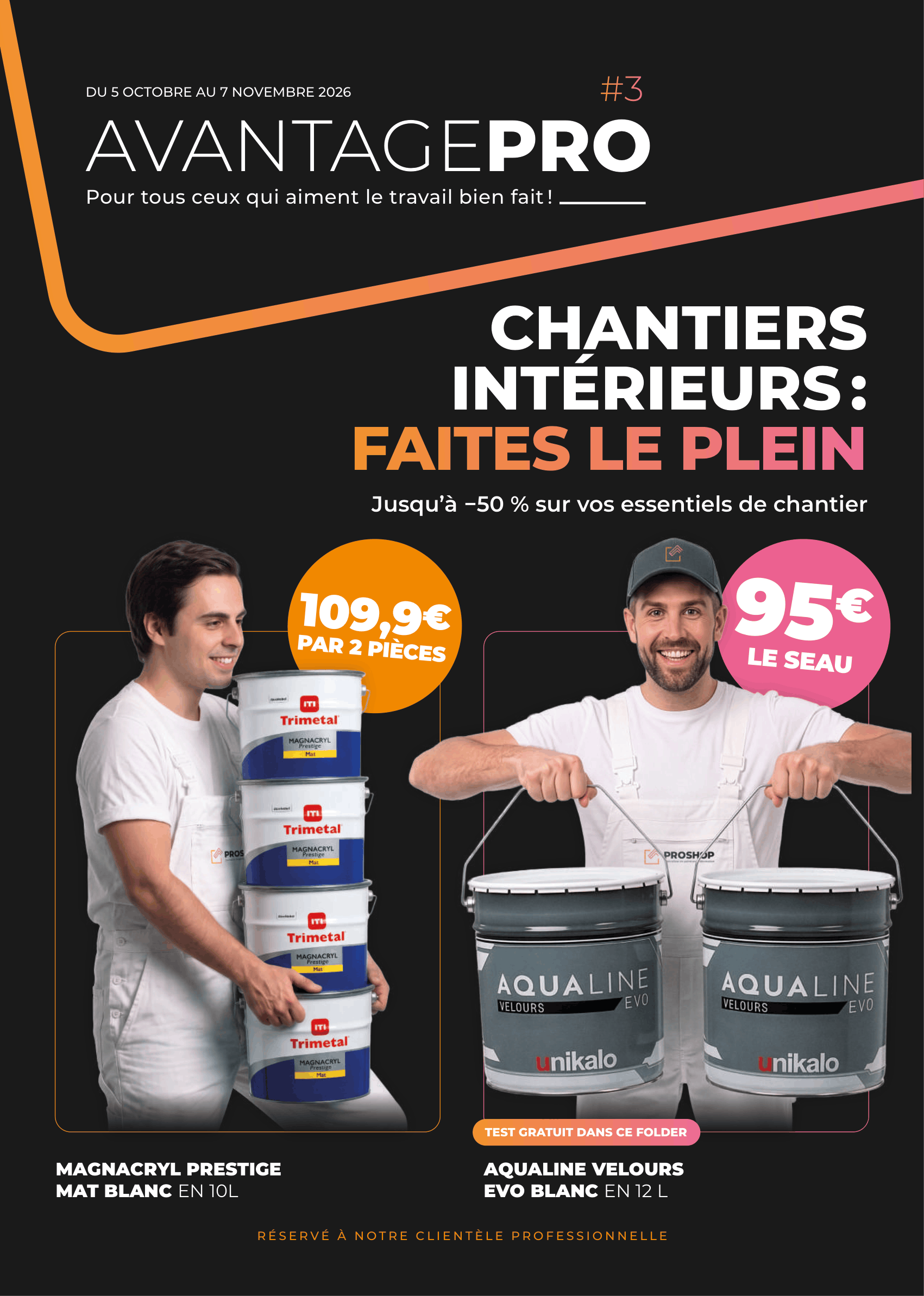 Couverture du folder « Avantagepro automne 2026 : toutes les offres pro en un PDF »